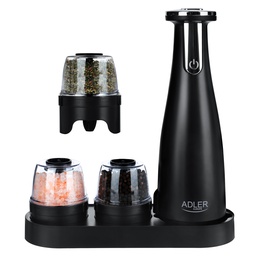  Adler | Electric Salt and pepper grinder | AD 4449b | Housing material ABS plastic | 7 W | Lithium | Matte Black