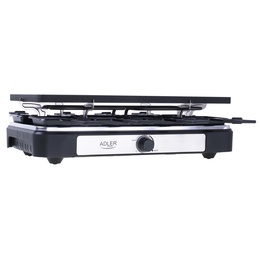 Adler | Raclette - electric grill | AD 6616 | Table | 1400 W | Black/Stainless steel