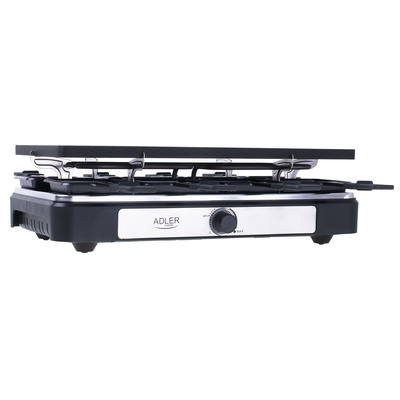  Adler | Raclette - electric grill | AD 6616 | Table | 1400 W | Black/Stainless steel