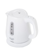 Tējkanna Adler Kettle | AD 1373 | Electric | 850 W | 1 L | Polypropylene | 360° rotational base | White Hover