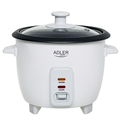 Multivāres katls Adler Rice Cooker | AD 6418 | 300 W | 0.6 L | Number of programs 2 | White