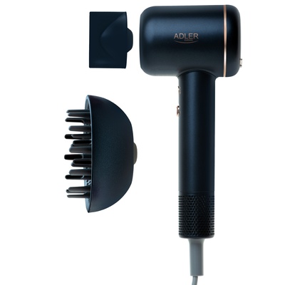 Fēns Adler Hair Dryer | AD 2270 SUPERSPEED | 1600 W | Number of temperature settings 3 | Ionic function | Diffuser nozzle | Blue