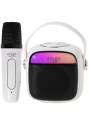  Adler Karaoke Speaker With Microphone | AD 1199W | Bluetooth | White | Portable | Wireless connection