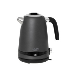 Tējkanna Adler Kettle | AD 1295g SS | Electric | 2200 W | 1.7 L | Stainless Steel | 360° rotational base | Grey