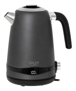 Tējkanna Adler Kettle | AD 1295g SS | Electric | 2200 W | 1.7 L | Stainless Steel | 360° rotational base | Grey  Hover