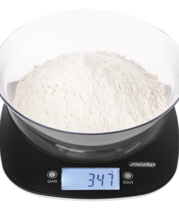 Svari Adler Kitchen Scale with a bowl | MS 3179b | Graduation 1 g | Display type LCD | Black  Hover