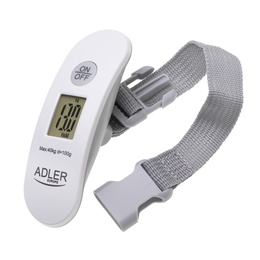 Svari Adler | Travel Luggage Scale | AD 8189 | Maximum weight (capacity) 40 kg | Accuracy 100 g | White