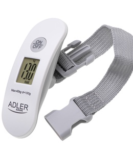 Svari Adler | Travel Luggage Scale | AD 8189 | Maximum weight (capacity) 40 kg | Accuracy 100 g | White  Hover