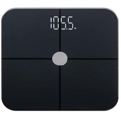 Svari Adler Smart Bathroom Scale | AD 8187 | Maximum weight (capacity) 180 kg | Accuracy 100 g | Body Mass Index (BMI) measuring | Black
