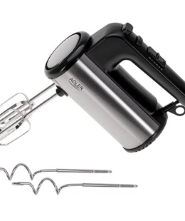 Adler Hand mixer | AD 4232 | Hand Mixer | 900 W | Number of speeds 5 | Turbo mode | Black/Stainless Steel  Hover