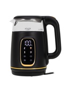 Adler Kettle with LED Display | AD 1305 | Electric | 2200 W | 1.7 L | Plastic | 360° rotational base | Black/Gold