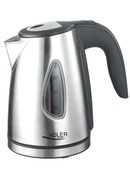 Tējkanna Adler | Kettle | AD 1203 | Standard | 1630 W | 1 L | Stainless steel | 360° rotational base | Stainless steel