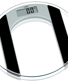 Adler | Body fit Scales | Maximum weight (capacity) 150 kg | Accuracy 100 g | Glass  Hover