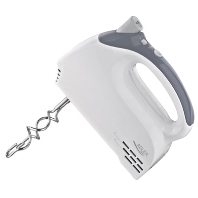 Mikseris Adler | Mixer | AD 4201 g | Hand Mixer | 300 W | Number of speeds 5 | Turbo mode | White