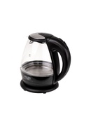 Tējkanna Kettle | Adler | Kettle | AD 1224 | Standard | 2000 W | 1.5 L | Glass | 360° rotational base | Black Hover