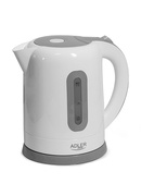 Tējkanna Adler | Kettles | AD 1234 | Standard kettle | 2200 W | 1.7 L | Plastic | 360° rotational base | White