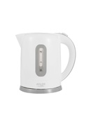 Tējkanna Adler | Kettles | AD 1234 | Standard kettle | 2200 W | 1.7 L | Plastic | 360° rotational base | White Hover