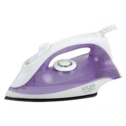  Iron | Adler | AD 5019 | With cord | 1600 W | Water tank capacity 100 ml | Continuous steam 10 g/min | Violet/White
