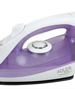  Iron | Adler | AD 5019 | With cord | 1600 W | Water tank capacity 100 ml | Continuous steam 10 g/min | Violet/White  Hover