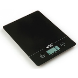 Svari Adler | Kitchen scales | Adler AD 3138 | Maximum weight (capacity) 5 kg | Graduation 1 g | Display type LCD | Black