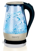 Tējkanna Camry | CR 1251 | Standard kettle | 2000 W | 1.7 L | Glass | 360° rotational base | Glass/Black