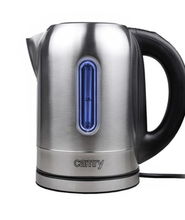 Camry | Kettle | CR 1253 | With electronic control | 2200 W | 1.7 L | Stainless steel | 360° rotational base | Stainless steel  Hover