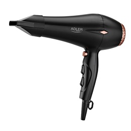 Fēns Adler | Hair Dryer | AD 2244 | 2000 W | Number of temperature settings 3 | Ionic function | Diffuser nozzle | Black