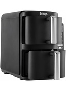 NINJA Double Stack Vertical Air Fryer with 2 Stacking Drawers | SL300EU | Power 2470 W | Capacity 7.6 L | Black Hover