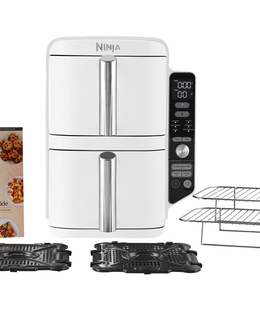 Ninja SL400EUWH double hot air fryer white | NINJA  Hover