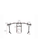  Next Level Racing | Floor stand | Free Standing Triple Monitor stand | 3 x 32- 65  | Maximum weight (capacity) 70 kg | Black Hover