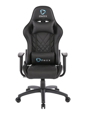  Onex PVC; Nylon caster; Metal | Gaming chairs | GX220 AIR Series | Black  Hover