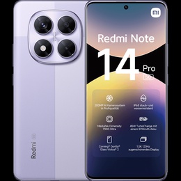 Telefons Xiaomi Redmi | Note 14 Pro | Lavender Purple | 6.67  | AMOLED | 1220 x 2712 pixels | Mediatek | Internal RAM 8 GB | 256 GB | Dual SIM | 5G | Main camera resolution 50+8+2 MP | Secondary camera resolution 20 MP | Android | 14