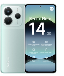 Telefons Xiaomi Redmi | Note 14 | Coral Green | 6.67  | AMOLED | 1080 x 2400 pixels | Mediatek | Dimensity | Internal RAM 8 GB | 256 GB | Dual SIM | 5G | Main camera resolution 50+8+2 MP | Secondary camera resolution 20 MP | Android | 14  Hover