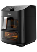  Midea Two Zone Airfryer | MAD1100DADK | Power 1850 W | Capacity 4.4/6.4 L | Rapid Air technology | Black Hover