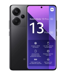 Telefons Xiaomi | Redmi | Note 13 Pro+ | Midnight Black | 6.67  | AMOLED | 1220 x 2712 pixels | Mediatek | Dimensity 7200 Ultra | Internal RAM 12 GB | 512 GB | Dual SIM | Nano-SIM | 5G | Main camera resolution 200+8+2 MP | Secondary camera resolution 16 MP | Android | 13 | 5000 mAh