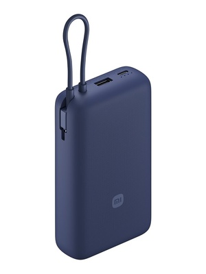  Xiaomi 33W Power Bank (Integrated Cable) | 20000 mAh | USB-C/USB-C cable/USB-A | Blue  Hover