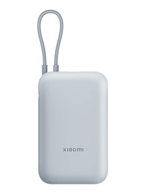  Xiaomi Power Bank (Integrated Cable) | 10000 mAh | USB-A/USB-C/USB-C cable | Ice Blue  Hover