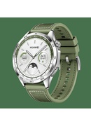 Viedpulksteni GT 4 | Smart watch | GPS (satellite) | AMOLED | 46mm | Waterproof | Green Woven