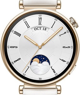 Viedpulksteni GT 4 (41mm) | Smart watch | GPS (satellite) | AMOLED | 1.32″ | Waterproof | White  Hover