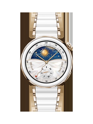 Viedpulksteni Huawei WATCH GT 5 Pro 42mm Jana-B29C | Smart watch | GPS (satellite) | AMOLED | 1.32 inches | Ceramic White  Hover