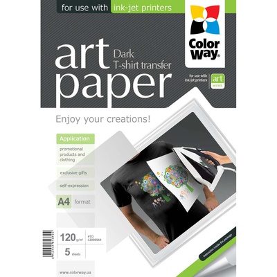  ART T-shirt transfer (dark) | 120 g/m² | A4 | A4 | Photo Paper