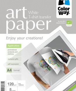  ART | 120 g/m² | A4 | Photo Paper T-shirt transfer (white)  Hover