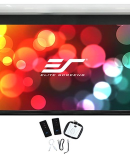 Elite Screens | Saker Series | SK100XHW-E12 | Diagonal 100  | 16:9 | Viewable screen width (W) 221 cm | White  Hover