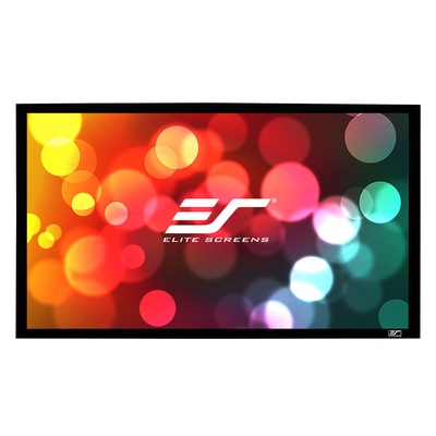  Elite Screens | SableFrame Series | ER100WH1 | Diagonal 100  | 16:9 | Viewable screen width (W) 221 cm | Black