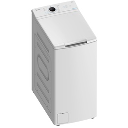 Veļas mazgājamā  mašīna Midea Washing Machine | MF100T60B/W-HR | Energy efficiency class A | Top loading | Washing capacity 6 kg | 1200 RPM | Depth 61 cm | Width 40 cm | Display | LED | Steam function | White