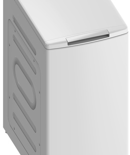 Veļas mazgājamā  mašīna Midea Washing Machine | MF100T60B/W-HR | Energy efficiency class A | Top loading | Washing capacity 6 kg | 1200 RPM | Depth 61 cm | Width 40 cm | Display | LED | Steam function | White  Hover