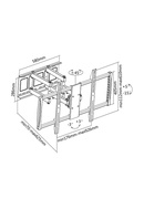  Sunne | Wall Mount | 60-100-EA | 60-100  | Maximum weight (capacity) 80 kg | Black