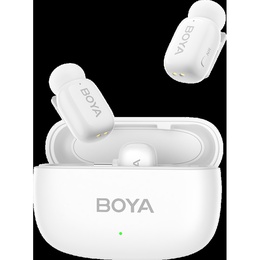 Austiņas Boya | Mini-13 Ultracompact 2.4GHz Wireless Microphone System with lightning+USB-C | White