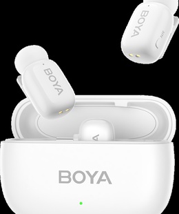 Austiņas Boya | Mini-13 Ultracompact 2.4GHz Wireless Microphone System with lightning+USB-C | White  Hover