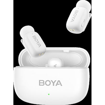 Austiņas Boya | Mini-13 Ultracompact 2.4GHz Wireless Microphone System with lightning+USB-C | White